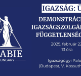 Demonstráció az igazságszolgáltatás függetlenségéért