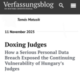 Tanulmányajánló a bírákat érintő doxing jelenségéről